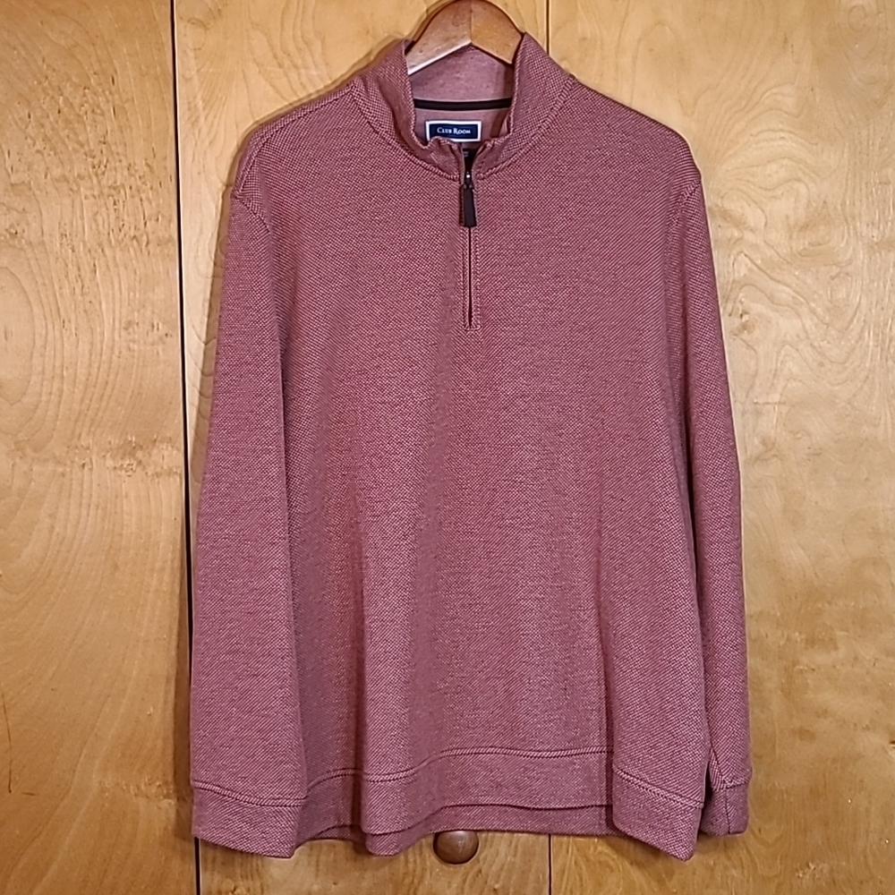 Club Room 1/4 zip pull-over long sleeve shirt.  Warm, cozy.  XL